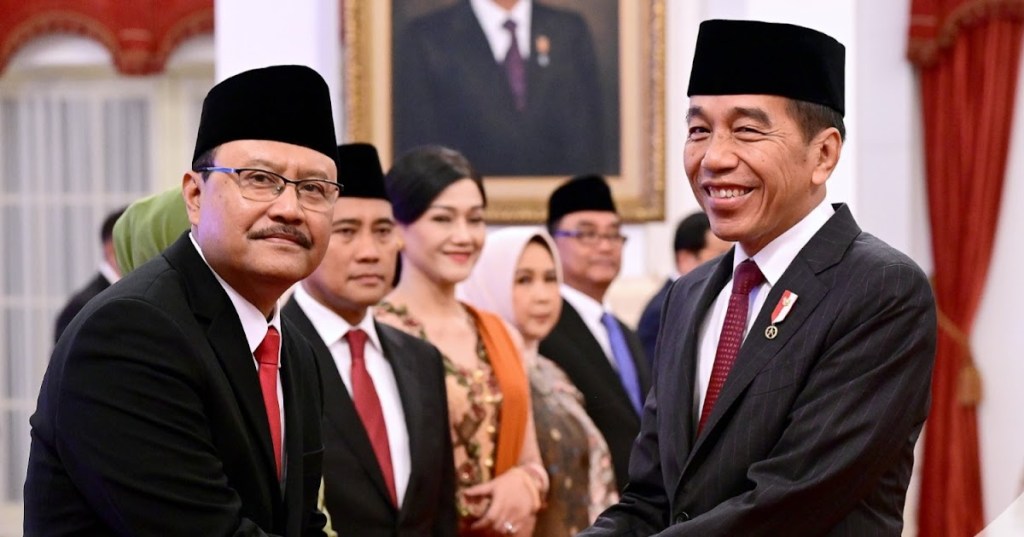 Gus Ipul Dilantik Jokowi Sebagai Mensos Kabinet Indonesia Maju