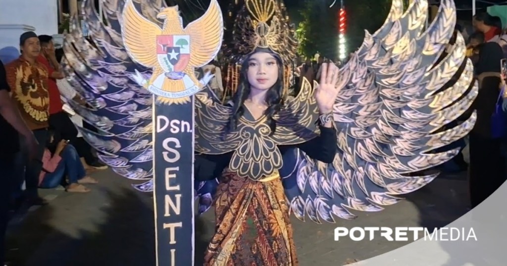 Aksi Karnaval Dusun Sentir Desa Wedoro Pandaan Jadi Perhatian Penonoton